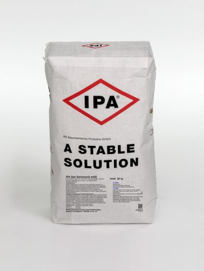 IPA Sanierputz bijeli 25 kg – mineralni restauracijski kit za difuziju