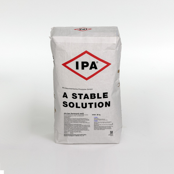 IPA Sanierputz bijeli 25 kg – mineralni restauracijski kit za difuziju